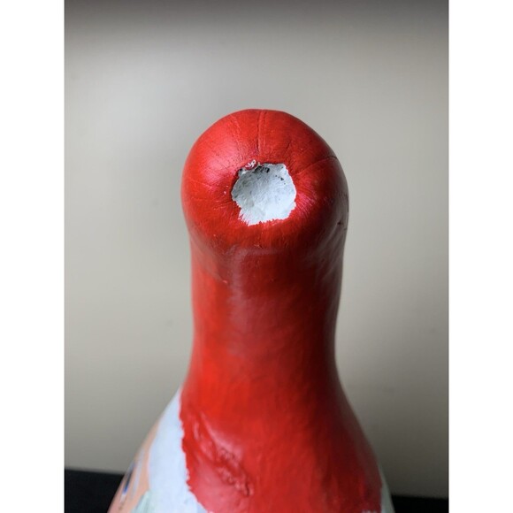 Hand Painted Santa Claus Gourd Christmas Vtg Folk Art Country Primitive READ - Picture 8 of 12